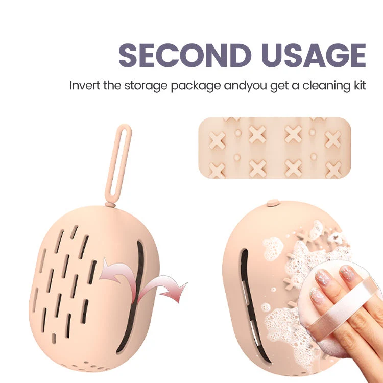 Makeup Accessories Silicone Beauty Sponge Storage Box Egg Stand