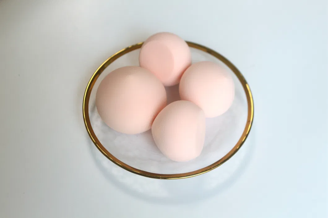Pink Peach Cosmetic Puff Beauty Egg Factory Microfibre Cosmetic Makeup Sponge