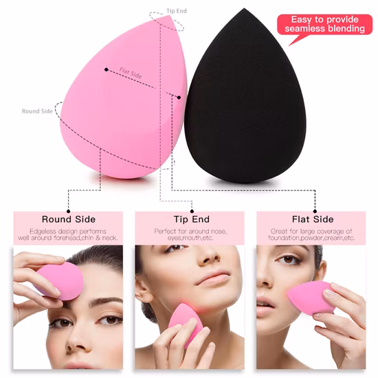 Latex Free Soft Facial Sponge Make up Smooth Dry Wet Beauty Essential Cosmetic Makeup Face Powder Puff