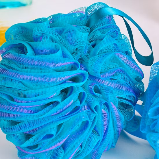 Chinese Products Wholesale Charcoal Bath Ball 75g/PCS Multi Color Puffs Body Scrub Loofahs Bath Sponge