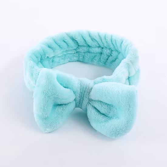 New Women Coral Fleece Bowknot Headbands Winter Hairbands Girls Retro Knot Turban Elasticity Make up Hair Accessories